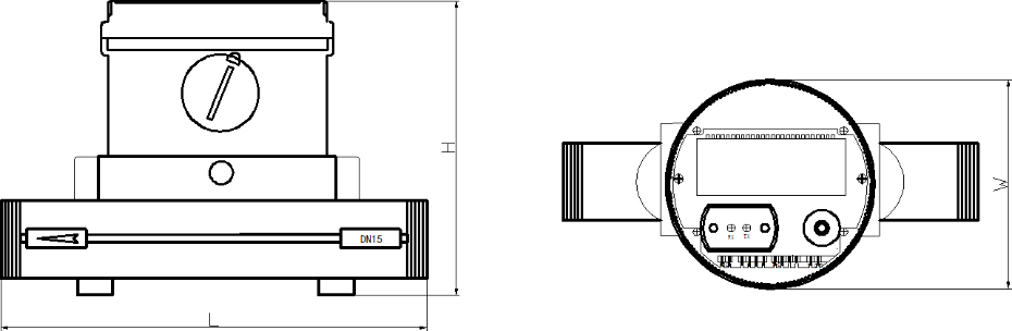 超聲波水表外形尺寸